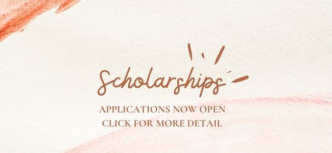 Scholarships now open - click for more details