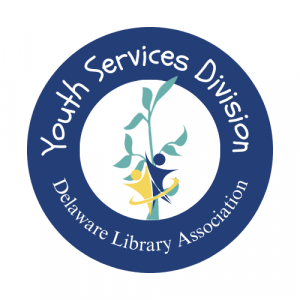 Youth Services Division logo. A blue circle with the DLA green branch logo extending upwards.